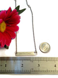 Just For Today Stainless Steel Bar Necklace
