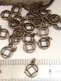 NA Cutout Narcotics Anonymous Charms - BRONZE