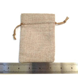 Burlap Jewelry Bag - 10 Pack