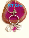 Ready Made Pendant Charm Necklace - Stainless Steel Chain Add Your Own Charms 24 Inch & 30 Inch