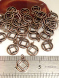 NA Cutout Narcotics Anonymous Charms - COPPER