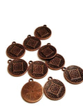 Flat Style Narcotics Anonymous Charms 10pc Pk - Copper