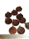 Flat Style Narcotics Anonymous Charms 10pc Pk - Copper