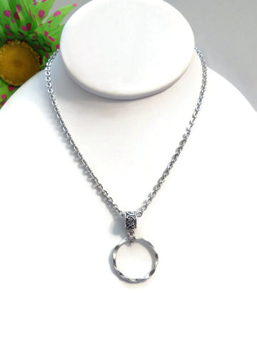 Ready Made Pendant Charm Necklace - Stainless Steel Chain Add Your Own Charms 24 Inch & 30 Inch