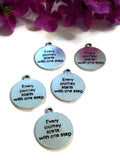 Every Journey Starts With One Step Charms - 10 Pc