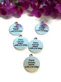 Every Journey Starts With One Step Charms - 10 Pc