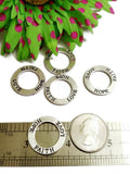 Faith Love Hope Affirmation Rings - Inspirational Charms