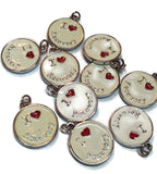 Charm Blow Out! Irregular Charms *Drastically Reduced* I Love Recovery 20 Pcs