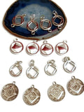 Sample Mix of NA Silver Pendant Charms - Narcotics Anonymous