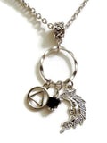 Moon Charm Holder Necklace Alcoholics Anonymous