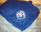 NA Navy Blue Fleece Throw Blanket - Narcotics Anonymous