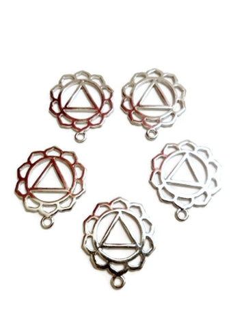 AA Inspired Pendant Charms - Alcoholics Anonymous Ruffled Edge