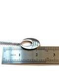 Serenity Courage Wisdom Stainless Oval Necklace