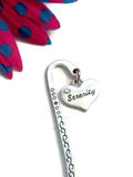 Serenity Crystal Heart Bookmark