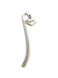 Serenity Crystal Heart Bookmark