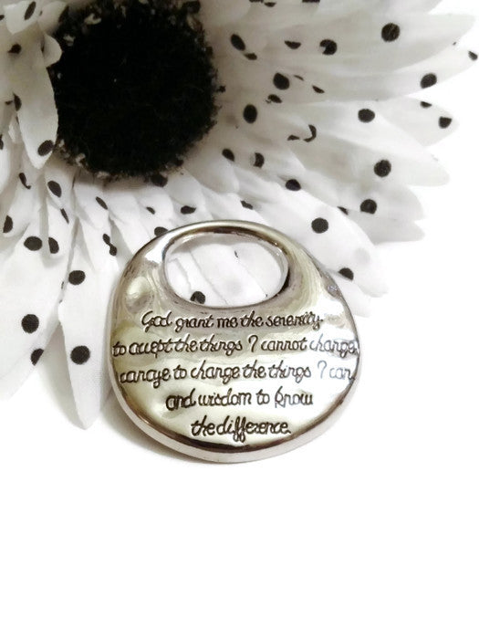 Serenity Prayer Pendant - Large