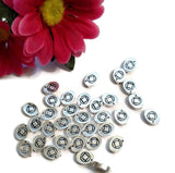 Slide Beads NA Silver Tone Charms - Narcotics Anonymous