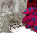 Unity Service Strength Pendant Charms 5 pc