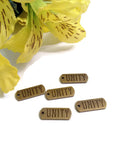 Unity Tag Pendant Charms - 12 Step Recovery Bronze 5 Pcs