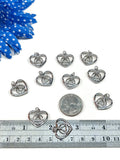 AA Heart Pendant Charms Recovery 12 Step Jewelry Alcoholics Anonymous
