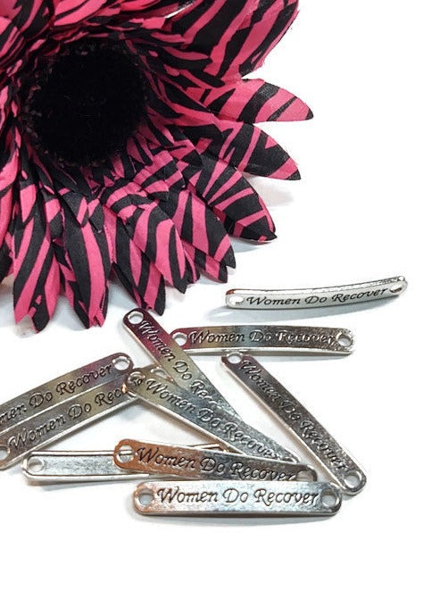 Women Do Recover Connector Charms - Silver