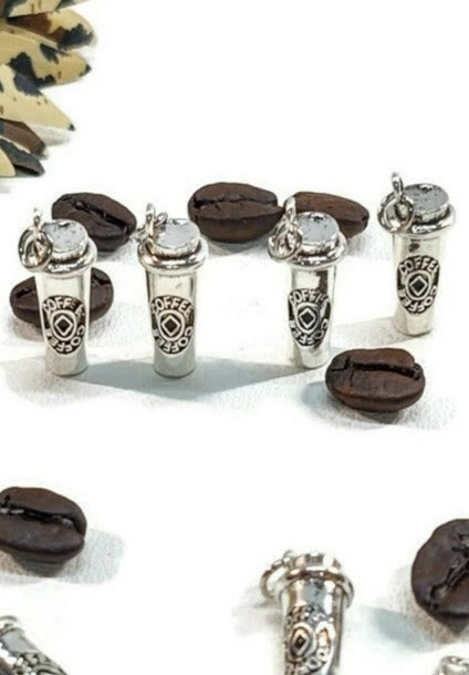 Coffee Cup Pendant Charms - NA