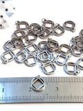 Stainless Steel NA Cutout Charms - SILVER
