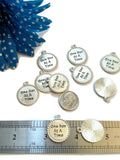ODAAT One Day At A Time Pendant Charms  - Edged Design
