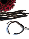 DIY Add A Charm Braided Nylon Friendship Bracelet - 5 Pcs Black