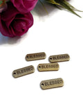 Bronze Blessed Pendant Charms Tags