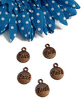 Red Copper Faith Charms