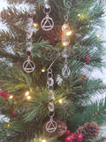 AA Set of Tree Ornaments Alcoholics Anonymous Gift - AA Set