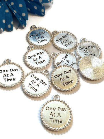 ODAAT One Day At A Time Pendant Charms  - Edged Design