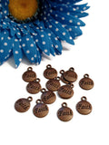 Red Copper Faith Charms