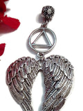 AA Tree Ornament Angel Wings Alcoholics Anonymous - Outside Charm