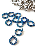 Stainless Steel NA Cutout Charms - BLUE