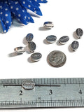 Recovery Slide Beads Silver Tone Charms