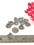 Stainless Steel AA Cutout Charms - SILVER