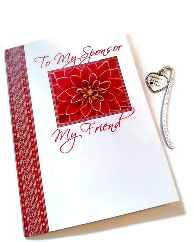 My Sponsor My Friend Card & Bookmark Set