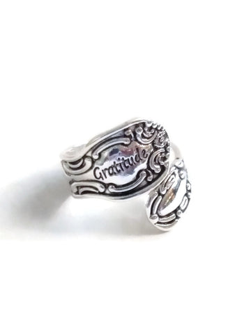 Gratitude Spoon Ring