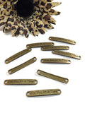 One Day At A Time Connector Charms - Bronze