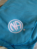 Turquoise Fleece Throw Blanket - Narcotics Anonymous