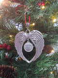 One Day At A Time Tree Ornament Holiday Decor 12 Step Recovery Gift - ODAAT Wings