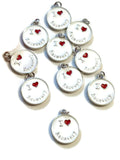 I Love Recovery Enamel Pendant Charms