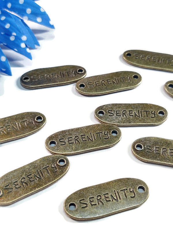 Serenity Connector Charms - Bronze Tone
