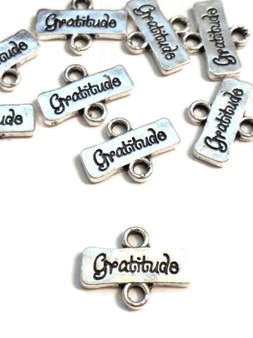 Gratitude Connector Charms - Top/Bottom