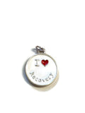 I Love Recovery Enamel Pendant Charms