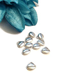 Gratitude Recovery Pendant Charms - Silver Tone Oval 10 Pcs