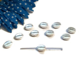 Gratitude Slide Beads - Silver Tone