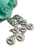 Silver Tone AA Charm Pendants – Alcoholics Anonymous - Solid Style